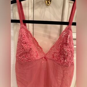 Victoria's Secret Pink Lace Chemise